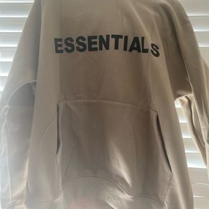 Essentials Fear Of God brown hoodie
